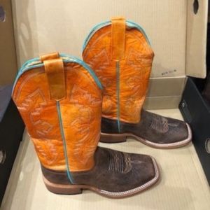 Anderson Bean Kids Distressed Bison with Tangerine